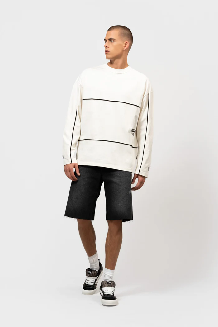 Equalité Bruno Line Longsleeve Tee Off-White - Afbeelding 3