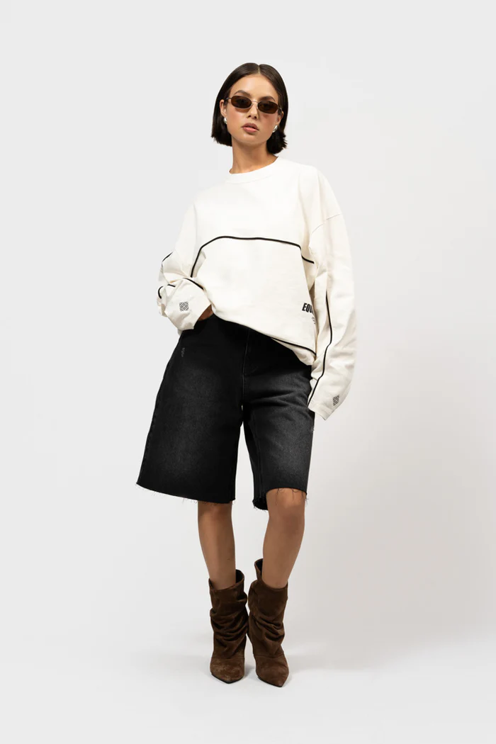Equalité Bruno Line Longsleeve Tee Off-White - Afbeelding 5