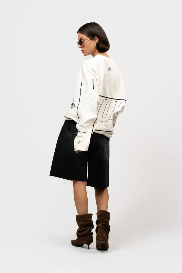 Equalité Bruno Line Longsleeve Tee Off-White - Afbeelding 6