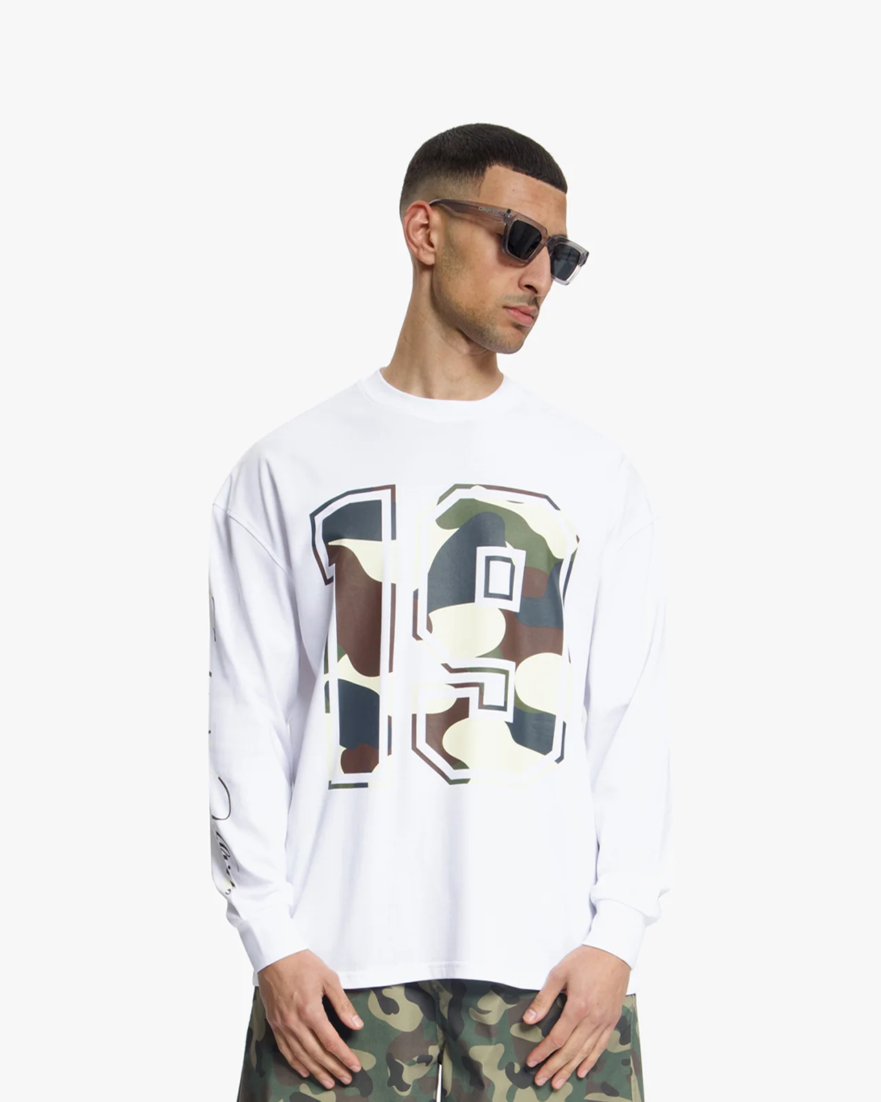 Croyez Camo Longsleeve White - Afbeelding 3