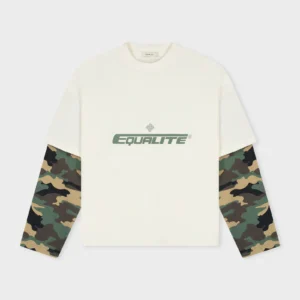 Equalité Enzo Double Layer Longsleeve Tee Off-White & Camo