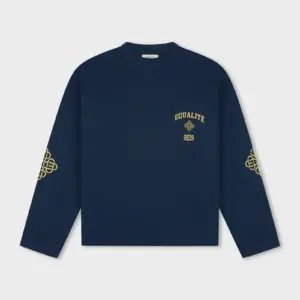 Equalité Isa Oversized Longsleeve Tee Washed Navy