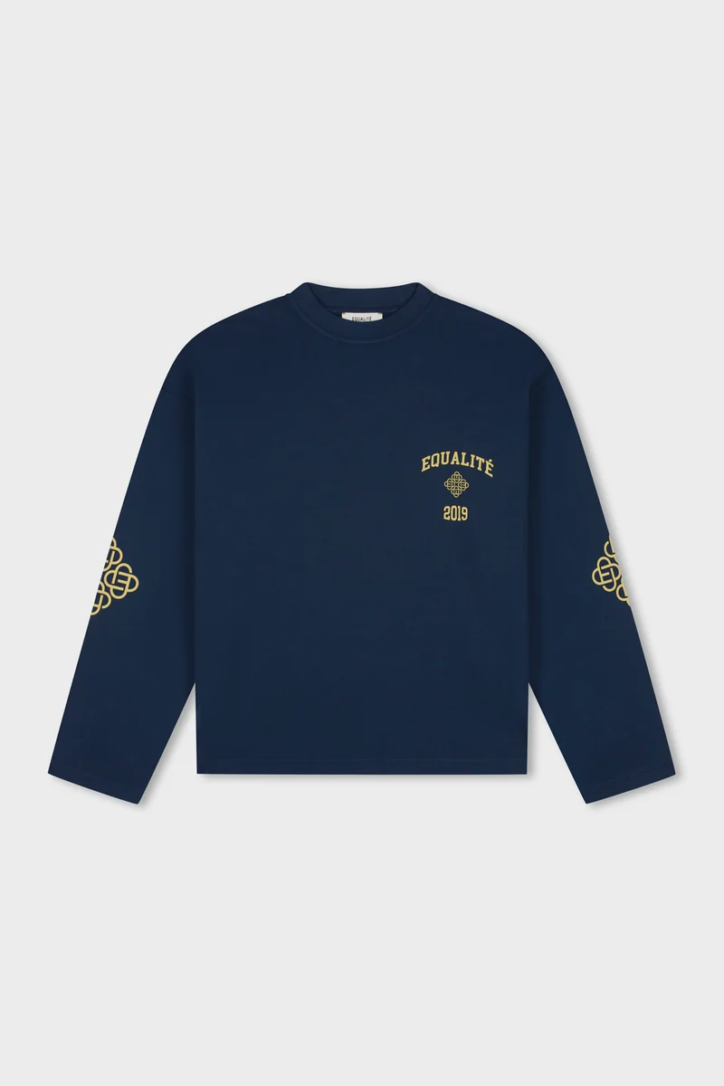 Equalité Isa Oversized Longsleeve Tee Washed Navy