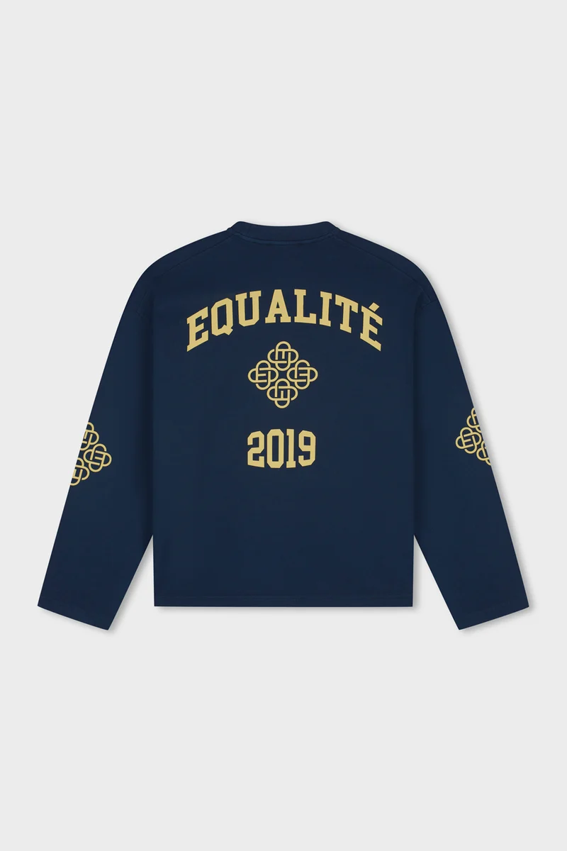 Equalité Isa Oversized Longsleeve Tee Washed Navy - Afbeelding 2