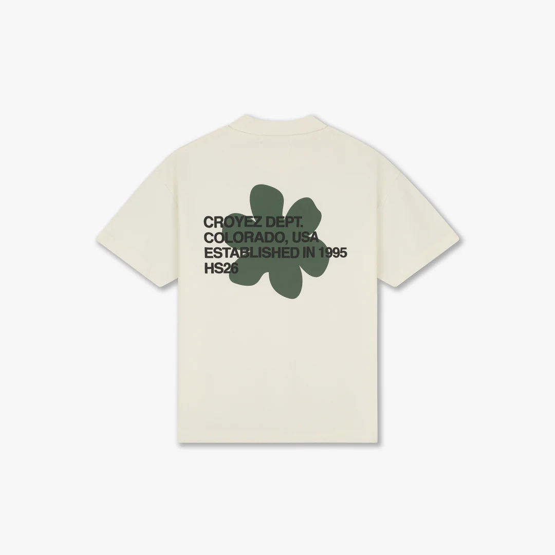 Croyez Silhouette T-Shirt Off-White/Green - Afbeelding 2