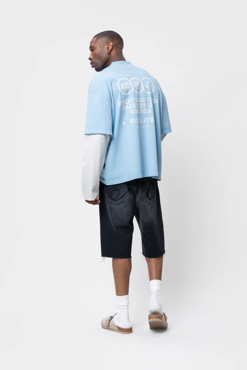 Equalité Universe Double Layer Longsleeve Tee Light Blue - Afbeelding 4